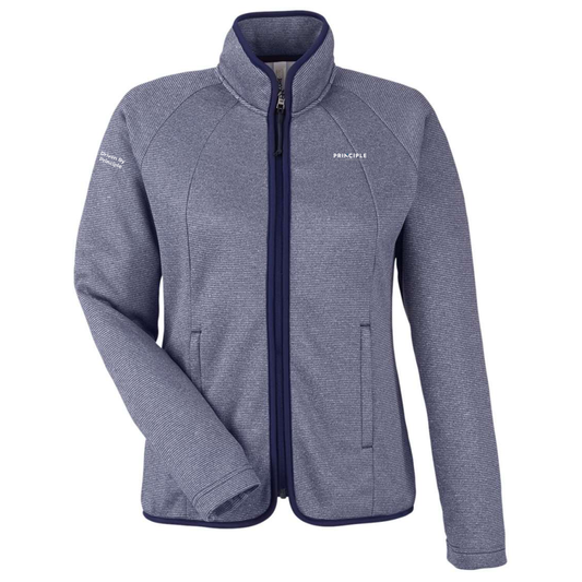 Corporate - Women's Venture Heathered Stripe Full-Zip Jacket