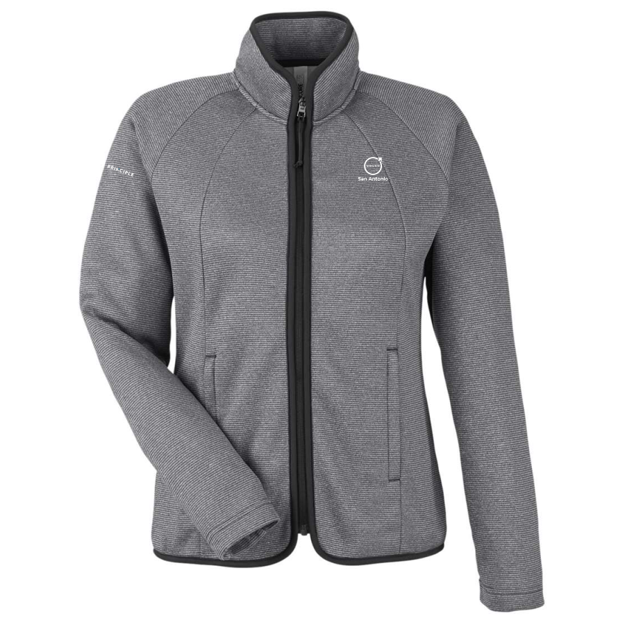 Volvo - San Antonio - Women's Venture Heathered Stripe Full-Zip Jacket