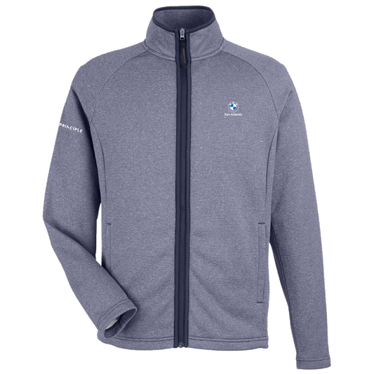 BMW - San Antonio - Men's Venture Heathered Stripe Full-Zip Jacket
