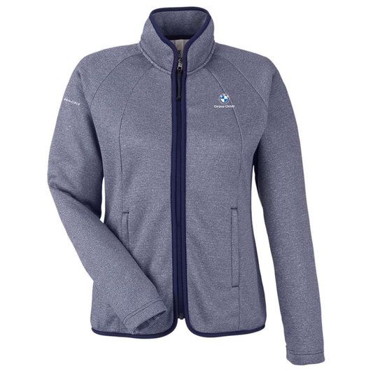 BMW - Corpus Christi - Women's Venture Heathered Stripe Full-Zip Jacket