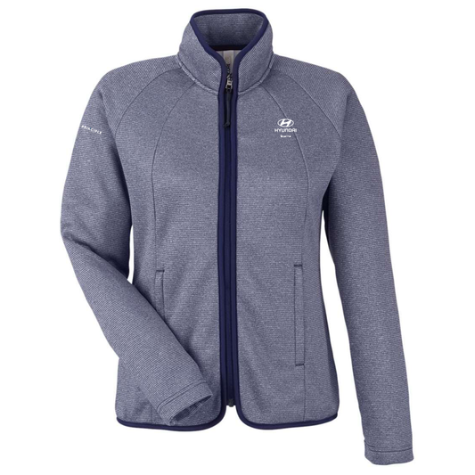 Hyundai - Boerne - Women's Venture Heathered Stripe Full-Zip Jacket