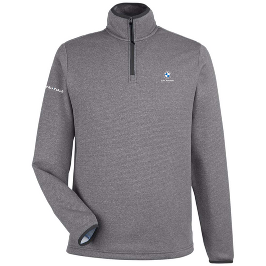 BMW - San Antonio - Men's Venture Heathered Stripe Quarter-Zip Pullover