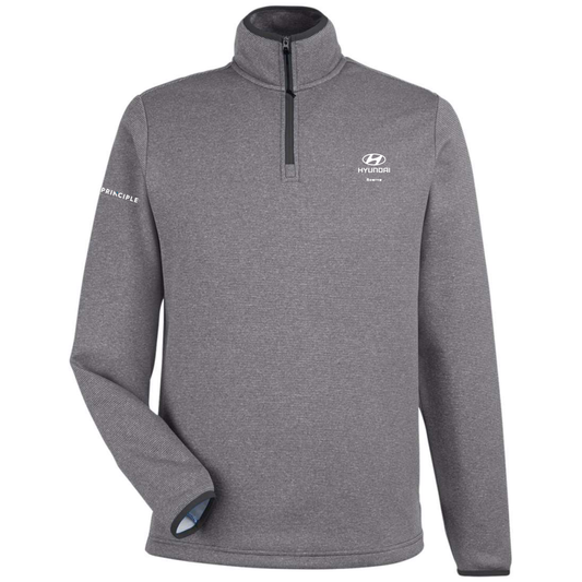 Hyundai - Boerne - Men's Venture Heathered Stripe Quarter-Zip Pullover
