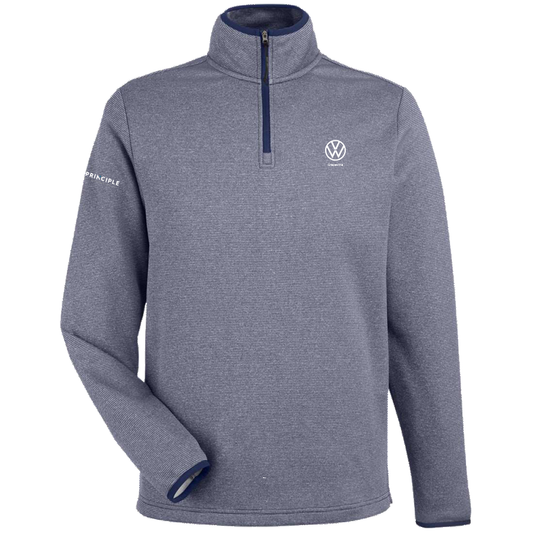 Volkswagen - Grapevine - Men's Venture Heathered Stripe Quarter-Zip Pullover