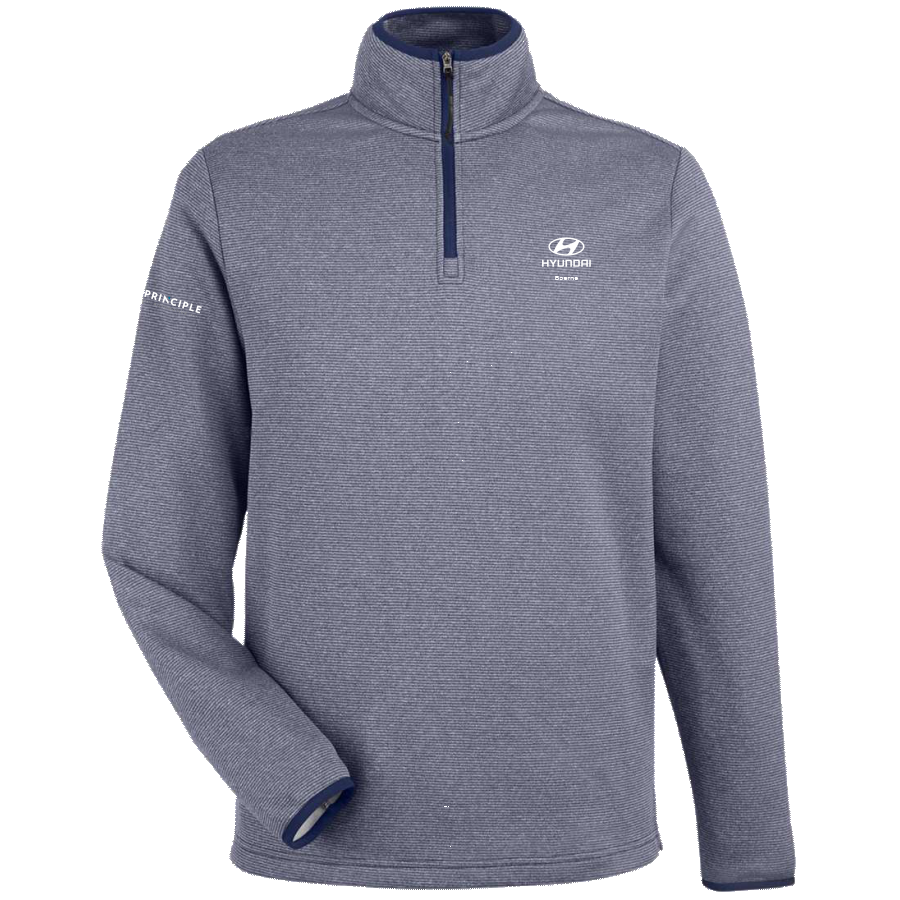 Hyundai - Boerne - Men's Venture Heathered Stripe Quarter-Zip Pullover