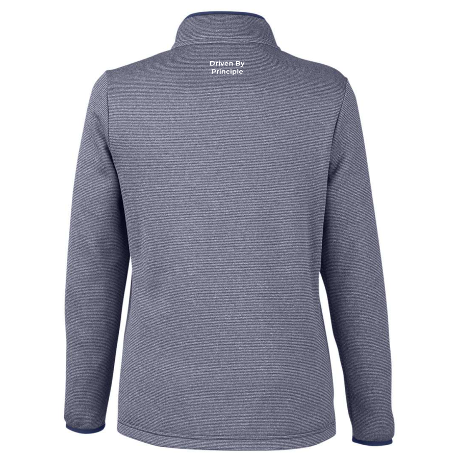 Volkswagen - Grapevine - Women's Venture Heathered Stripe Quarter-Zip Pullover
