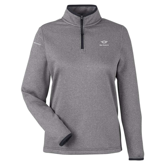 Mini - San Antonio - Women's Venture Heathered Stripe Quarter-Zip Pullover