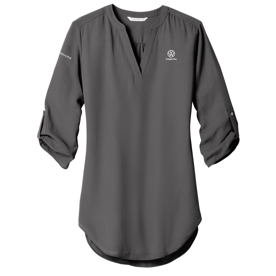 Volkswagen - Grapevine - Port Authority® Women's 3/4-Sleeve Tunic Blouse (Management ONLY)